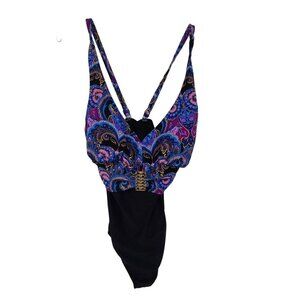Catalina Women's Swimsuit Paisley Size 1X